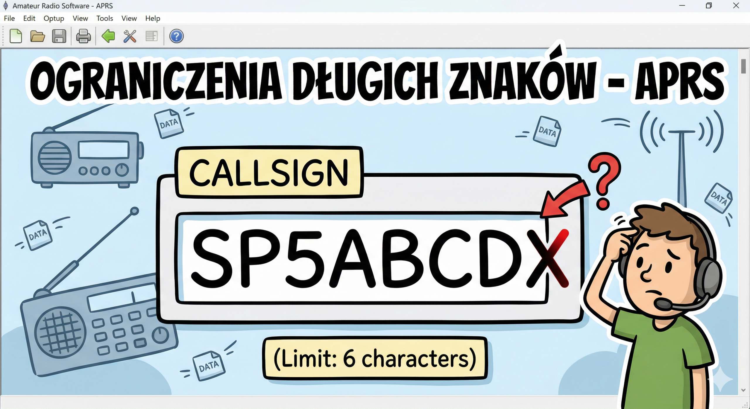 Ograniczenia długich znaków - APRS